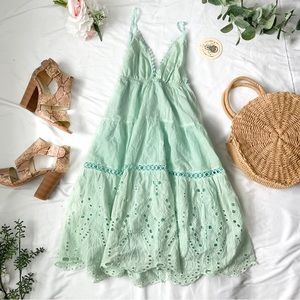Urban Outfitters Mint Green Summer Mini Dress NWT Size XS